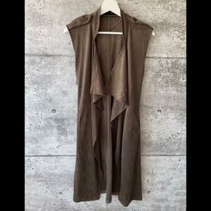 Rudsak  Long Cardigan vest Belt Sleeveless Sz Small❤️